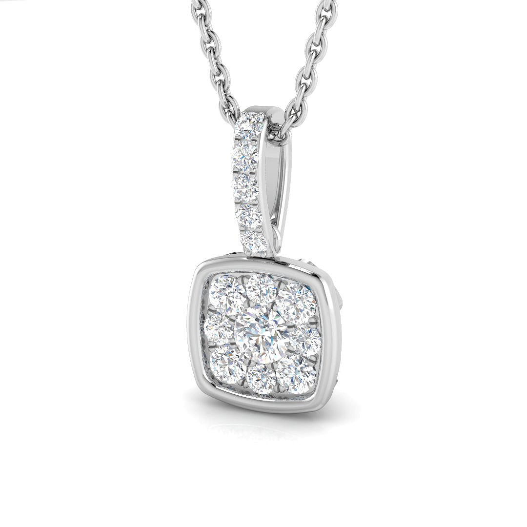Phlox Cluster Pendant 0.25ct Diamond Gold (Without Chain )