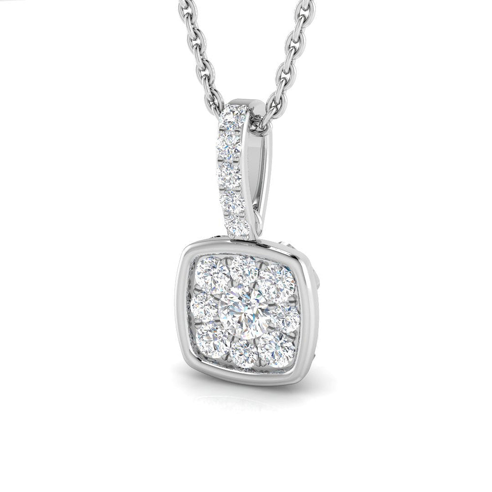 Phlox Cluster Pendant 0.25ct Diamond Gold (Without Chain )