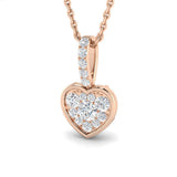 Diane Heart Pendant 0.25ct Diamond Gold (Without Chain )