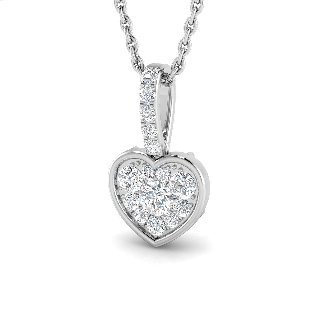 Diane Heart Pendant 0.25ct Diamond Gold (Without Chain )