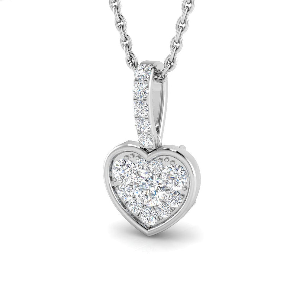 Diane Heart Pendant 0.25ct Diamond Gold (Without Chain )