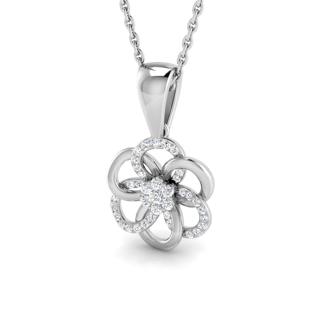 Dill Diamond Pendant 0.1ct to 0.33ct Gold (Without Chain )