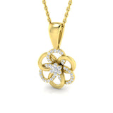 Dill Diamond Pendant 0.1ct to 0.33ct Gold (Without Chain )