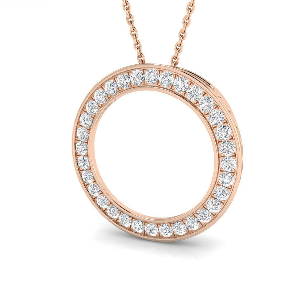 Irene Diamond Pendant Circle of Life 0.5ct to 1ct Gold (Without Chain )