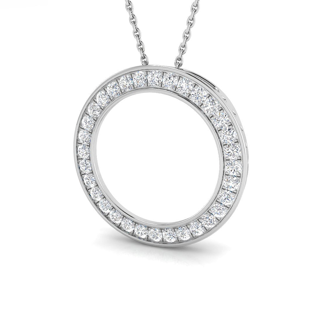 Irene Diamond Pendant Circle of Life 0.5ct to 1ct Gold (Without Chain )