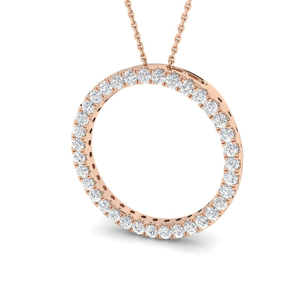 Canna Circle of Life Pendant 0.25ct to 5ct Gold (Without Chain )