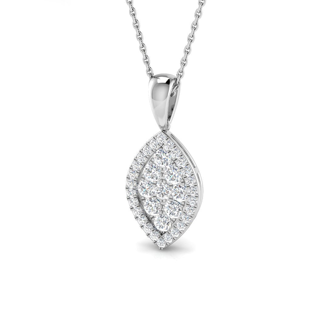 Freda Cluster Pendant 0.5ct Gold  Diamond(Without Chain )