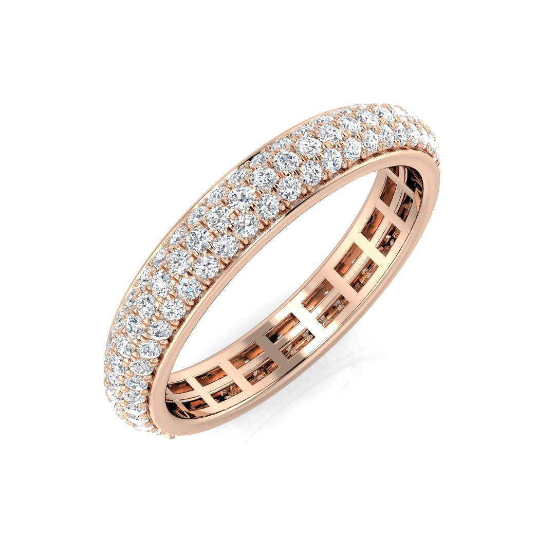 Full Eternity Ring, 1Ct Diamond Ring, Gold Diamond Ring, Luxury Ring, Fine Jewelry Ring, Womens Diamond Ring