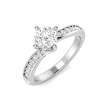 Diamond Faskirk Engagement Ring | 0.75ct | Hallmarked Gold & Platinum