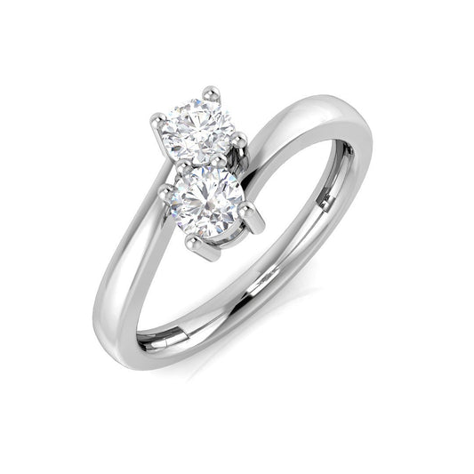 Toi Et Moi Ring, Two Stone Diamond Ring