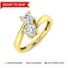Lab grown diamond earring