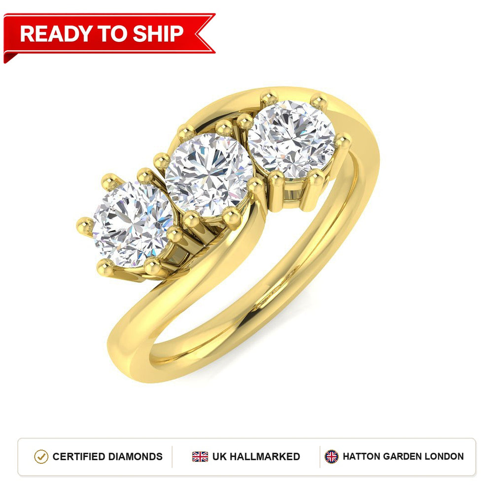 Lab grown diamond earring