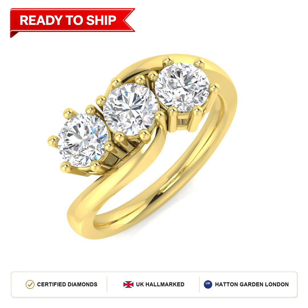 Lab grown diamond earring