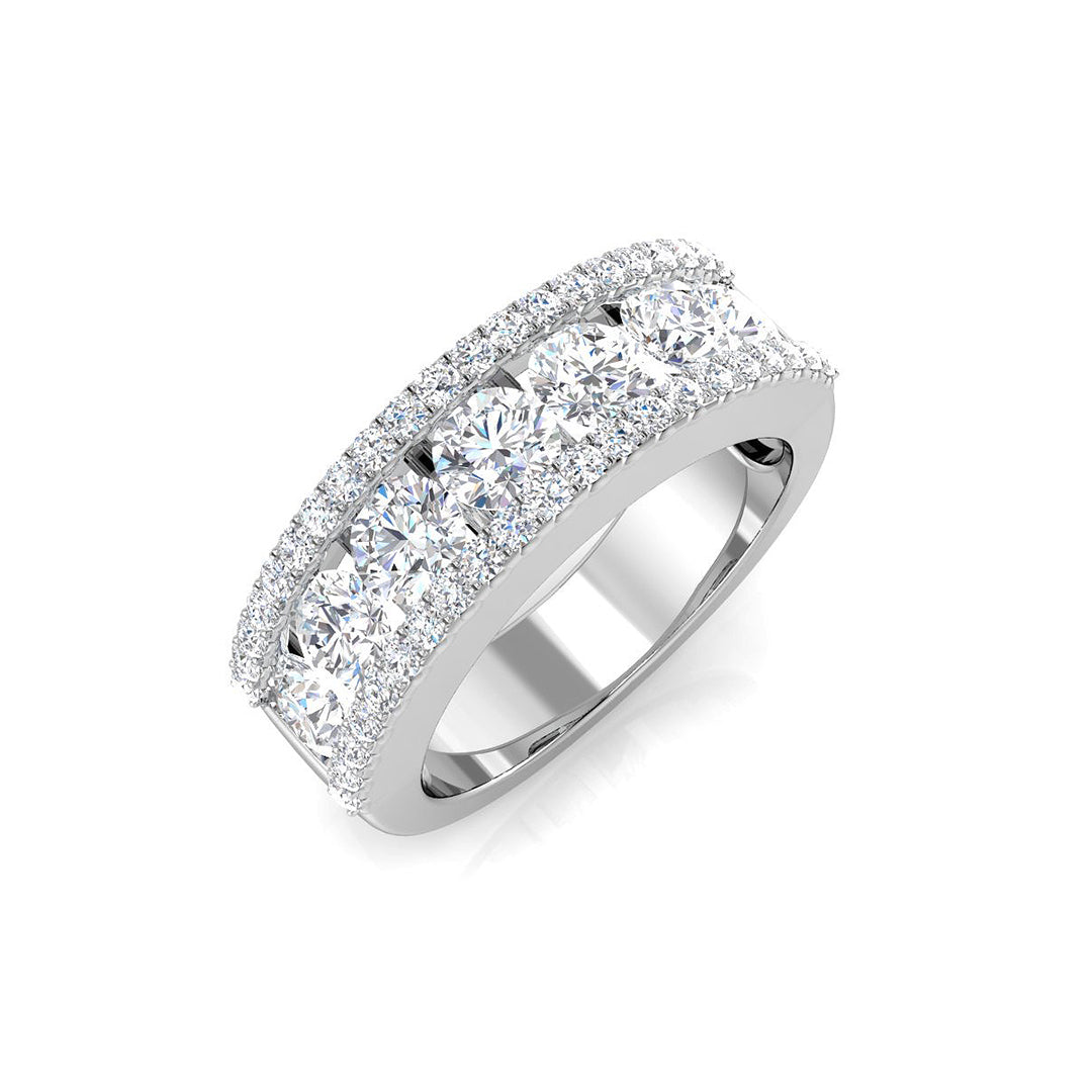 Diamond Kismarnock Half Eternity Ring | 1ct - 2ct