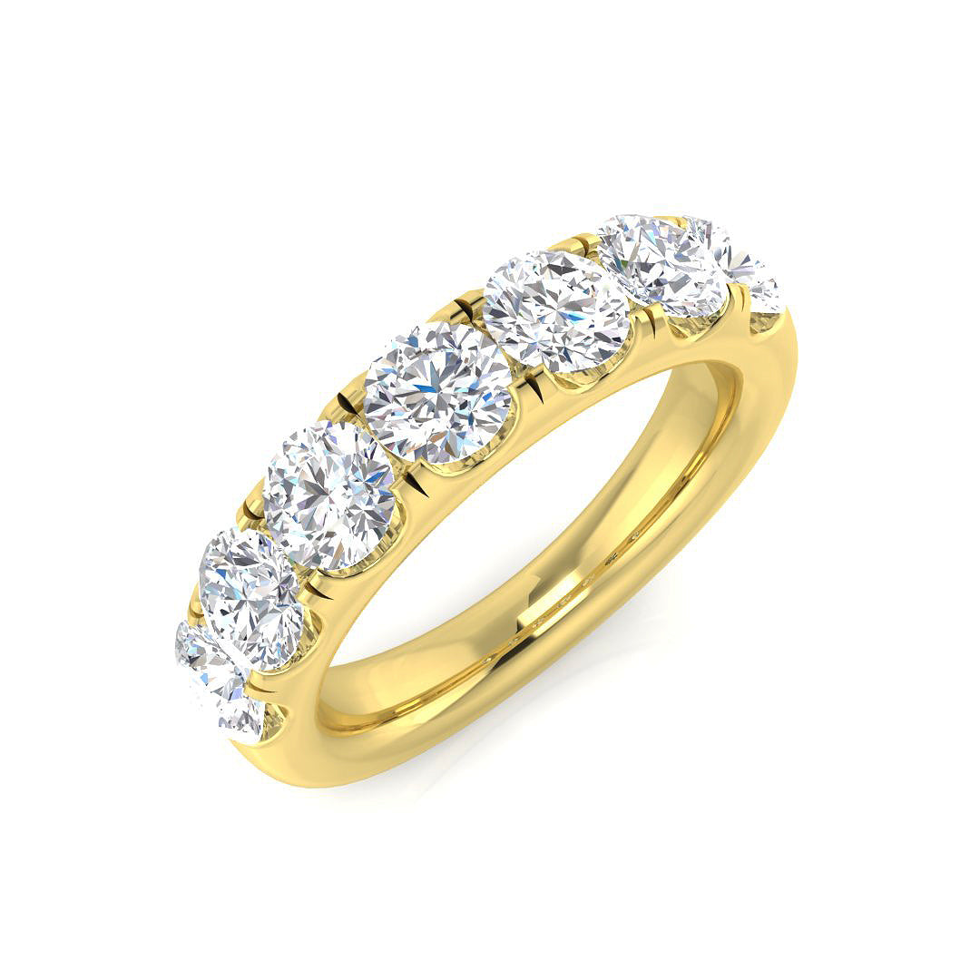 2.18Ct Lab Grown Diamond Ring in 9k Yellow Gold