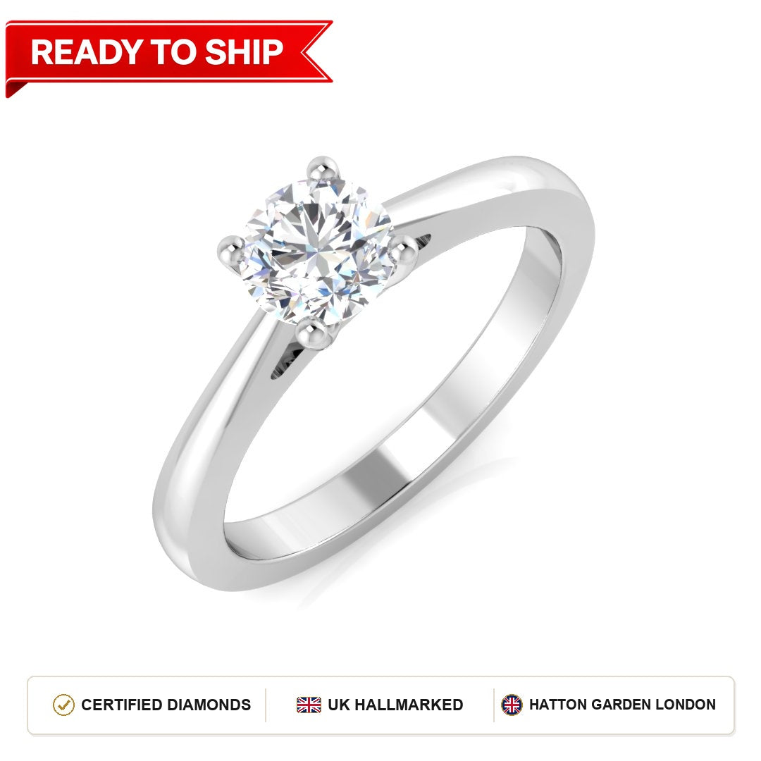Lab grown diamond earring