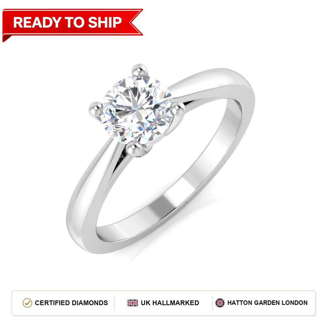 Lab grown diamond earring