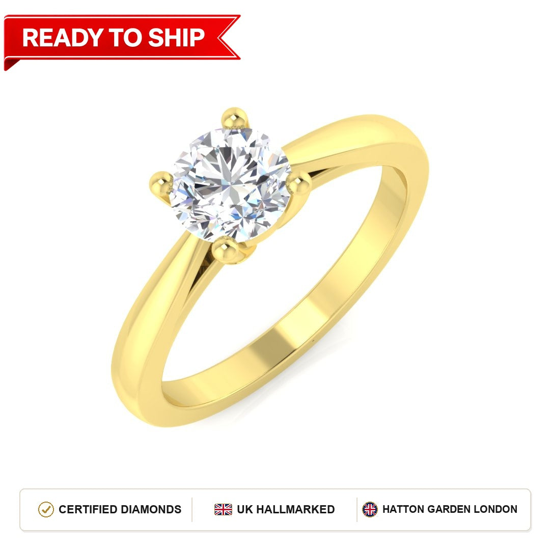 Lab grown diamond earring