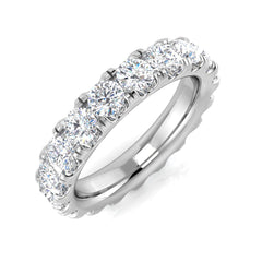 3.20Carat D-E/VS Lab Grown Diamond Full Eternity Wedding Ring 9k White Gold Ready To Ship