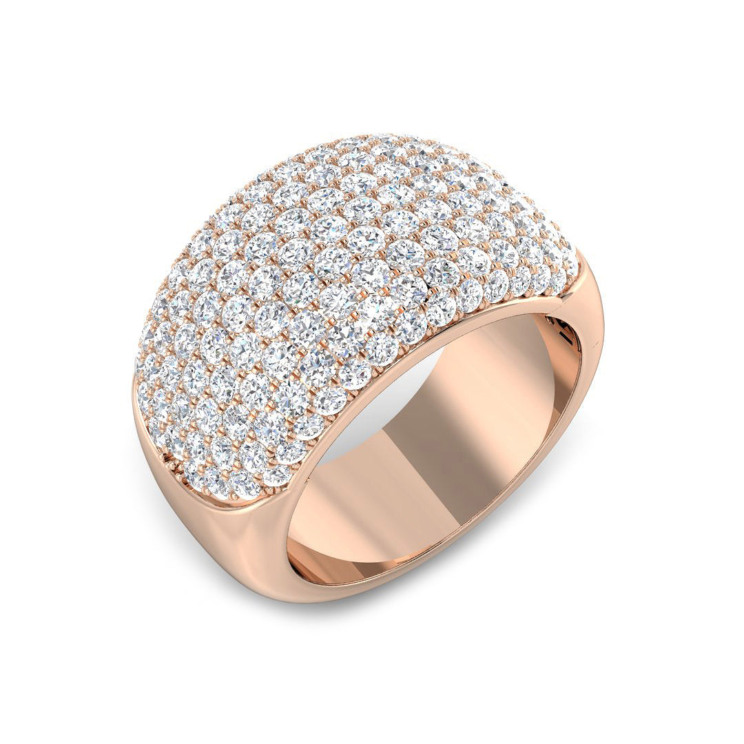 Diamond Chikwick Pave Ring | 1ct - 2.5ct | Hallmarked Gold & Platinum