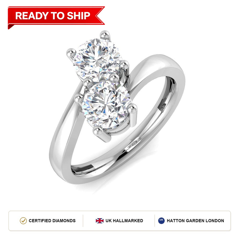 Lab grown diamond earring