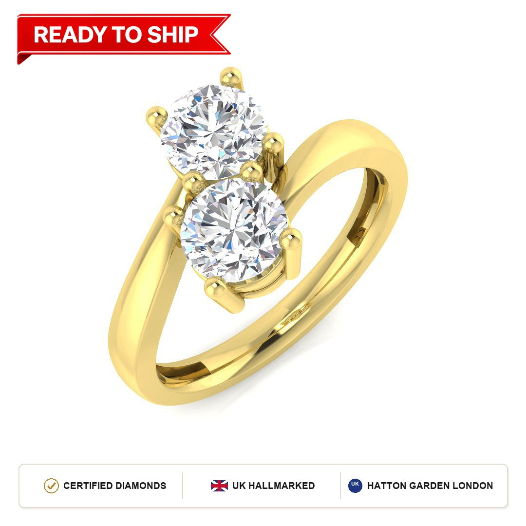 Lab grown diamond earring
