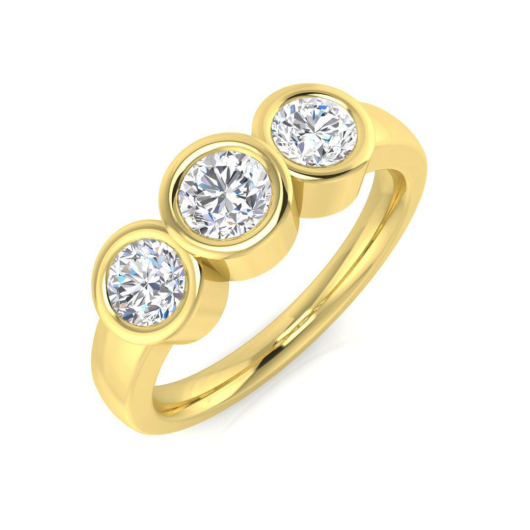 Diamond Three-Stone Ring | 0.25-2.00 Carat | Lab-Grown & Natural Diamonds