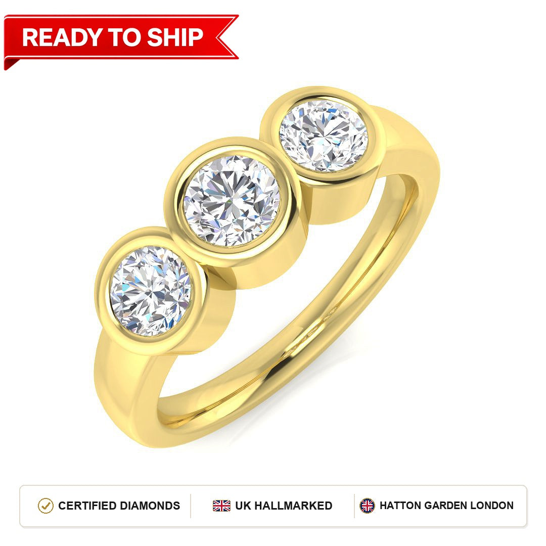 Lab grown diamond earring
