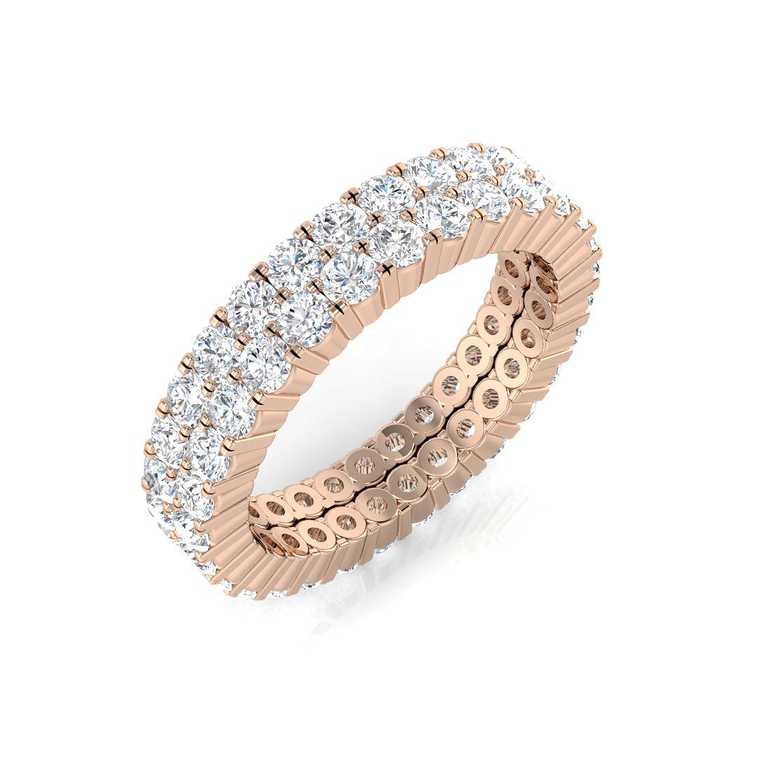 Elegant Lab-Grown & Natural Diamond Full Eternity Ring | Luxury Design