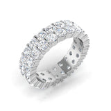 2.00 to 4.00ct Lab-Grown Round Cut D/VVS Diamond Honey Comb Set Full Eternity Ring.