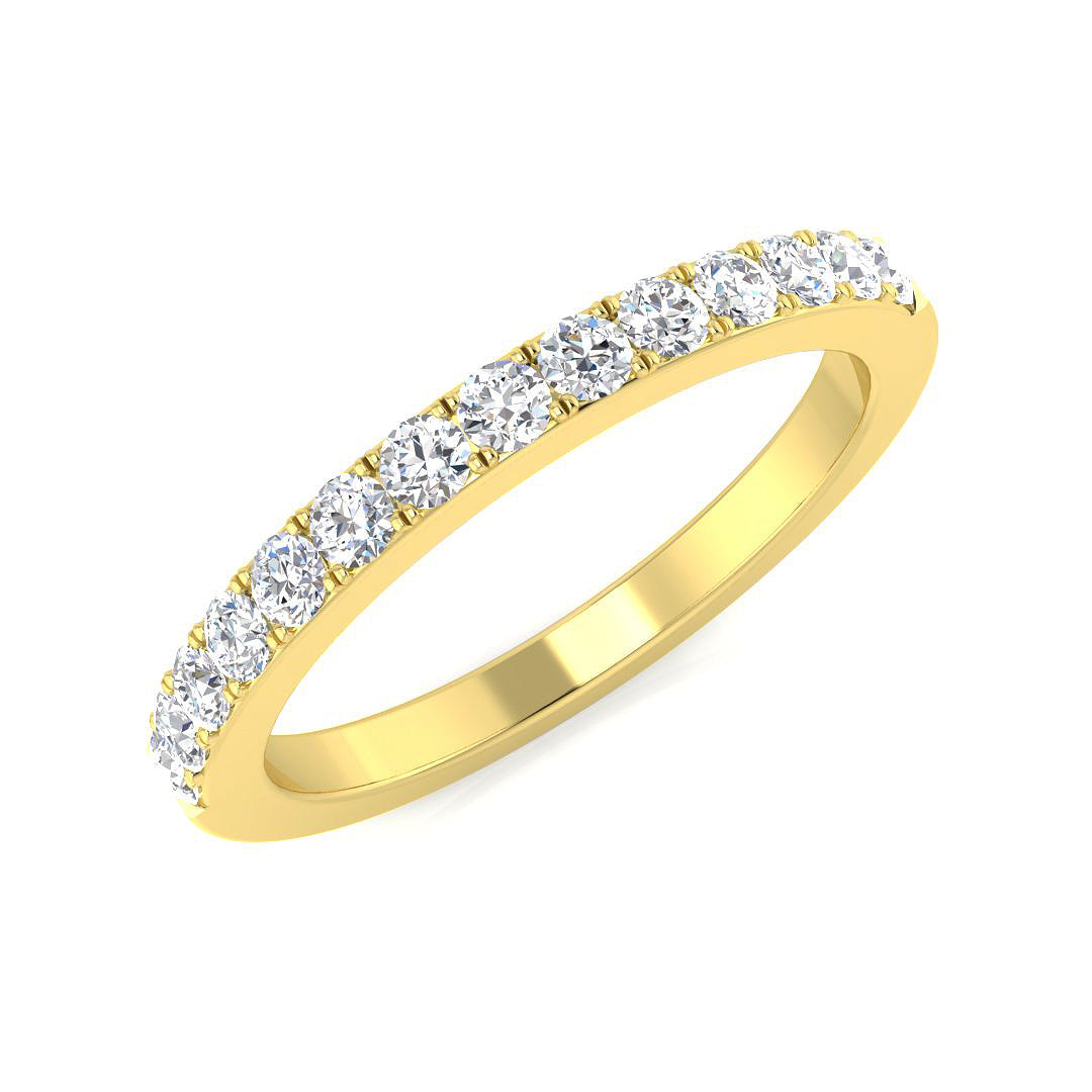 0.35Ct Lab Grown Diamond Ring in 9k Yellow Gold
