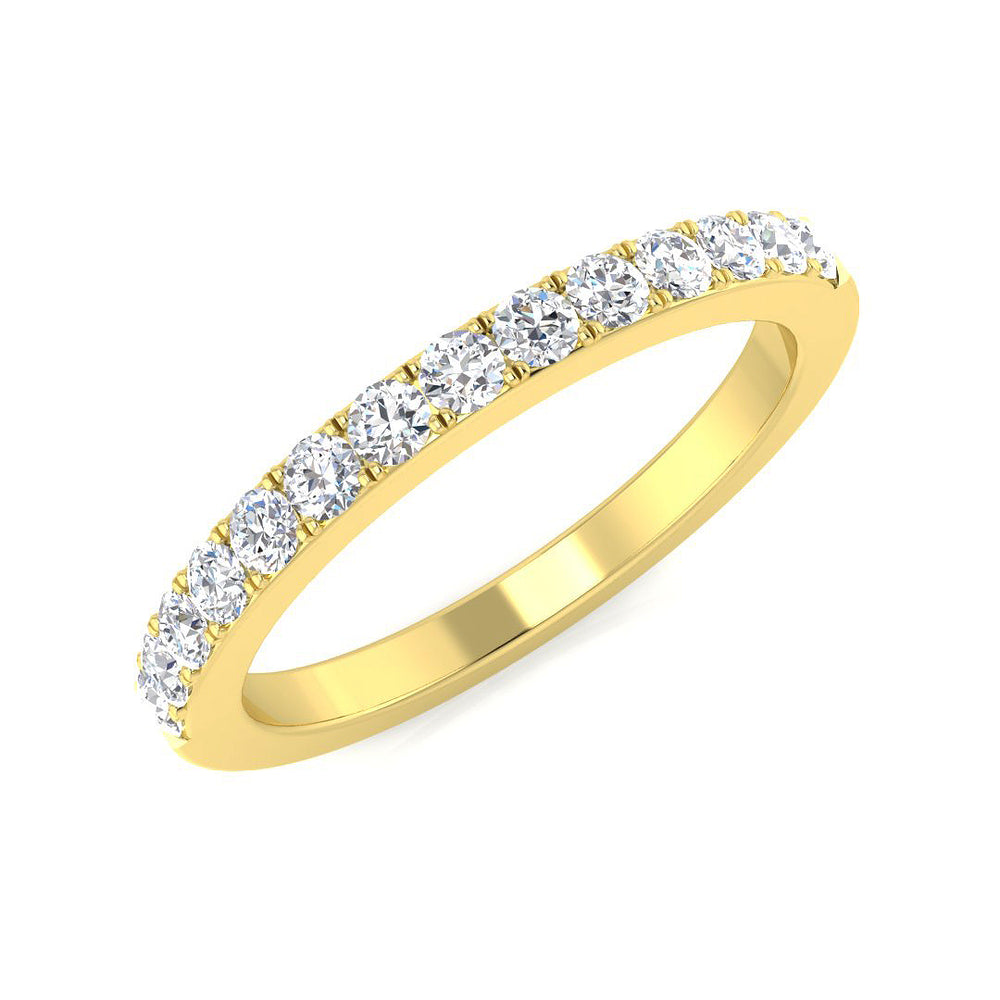 0.35Ct Lab Grown Diamond Ring in 9k Yellow Gold