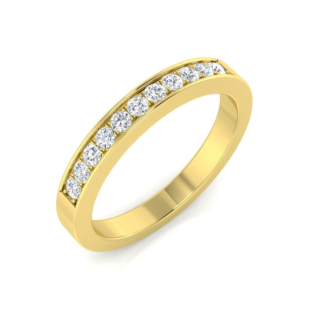 0.28Ct Lab Grown Diamond Ring in 9k Yellow Gold