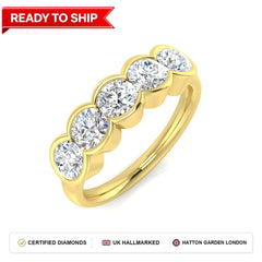 Lab grown diamond earring