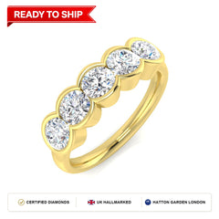 Lab grown diamond earring