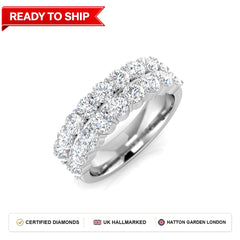 Lab grown diamond earring