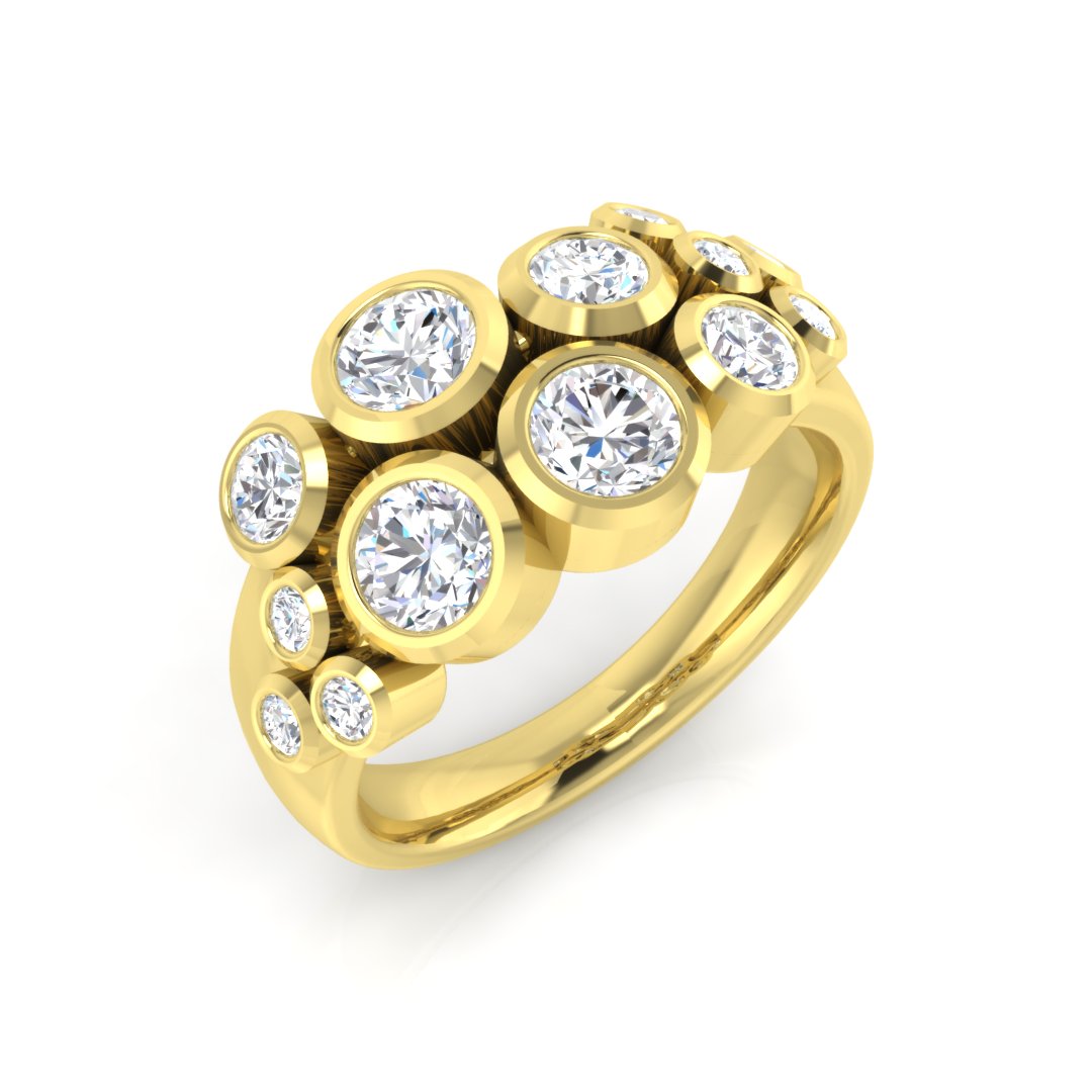 Bubble Ring | 0.75ct to 1.75ct | Natural & Lab Diamond