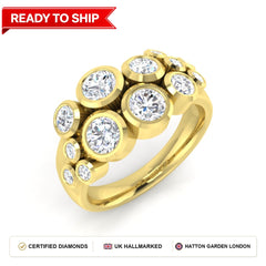 Lab grown diamond earring