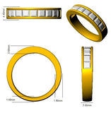 Diamond Princess Half Eternity Ring | 1ct - 1.5ct | Lab-Grown & Natural Diamonds