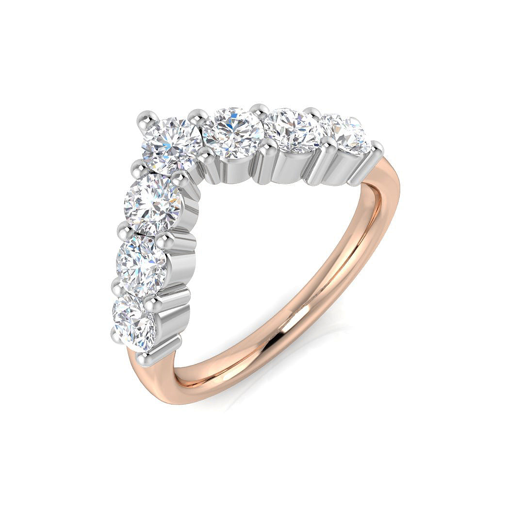 Lab-Grown Diamond Half Eternity Ring Claw Set Wedding Band UK Hallmarked | 0.1ct to 1.00ct.
