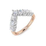 Lab-Grown Diamond Half Eternity Ring Claw Set Wedding Band UK Hallmarked | 0.1ct to 1.00ct.
