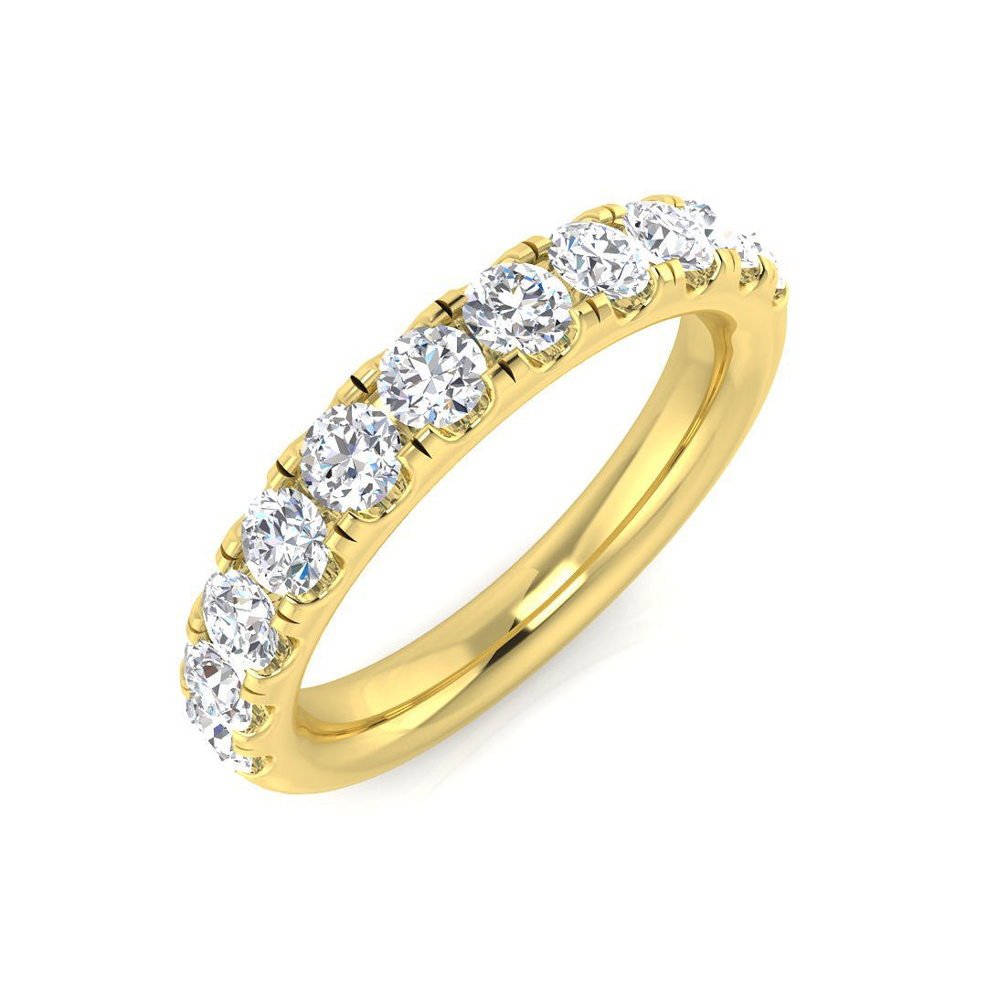 0.92Ct Lab Grown Diamond Ring in 9k Yellow Gold