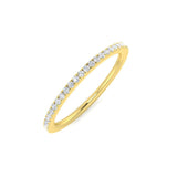 0.15Ct Diamond Ring in 18k Yellow Gold | Ring Size - M