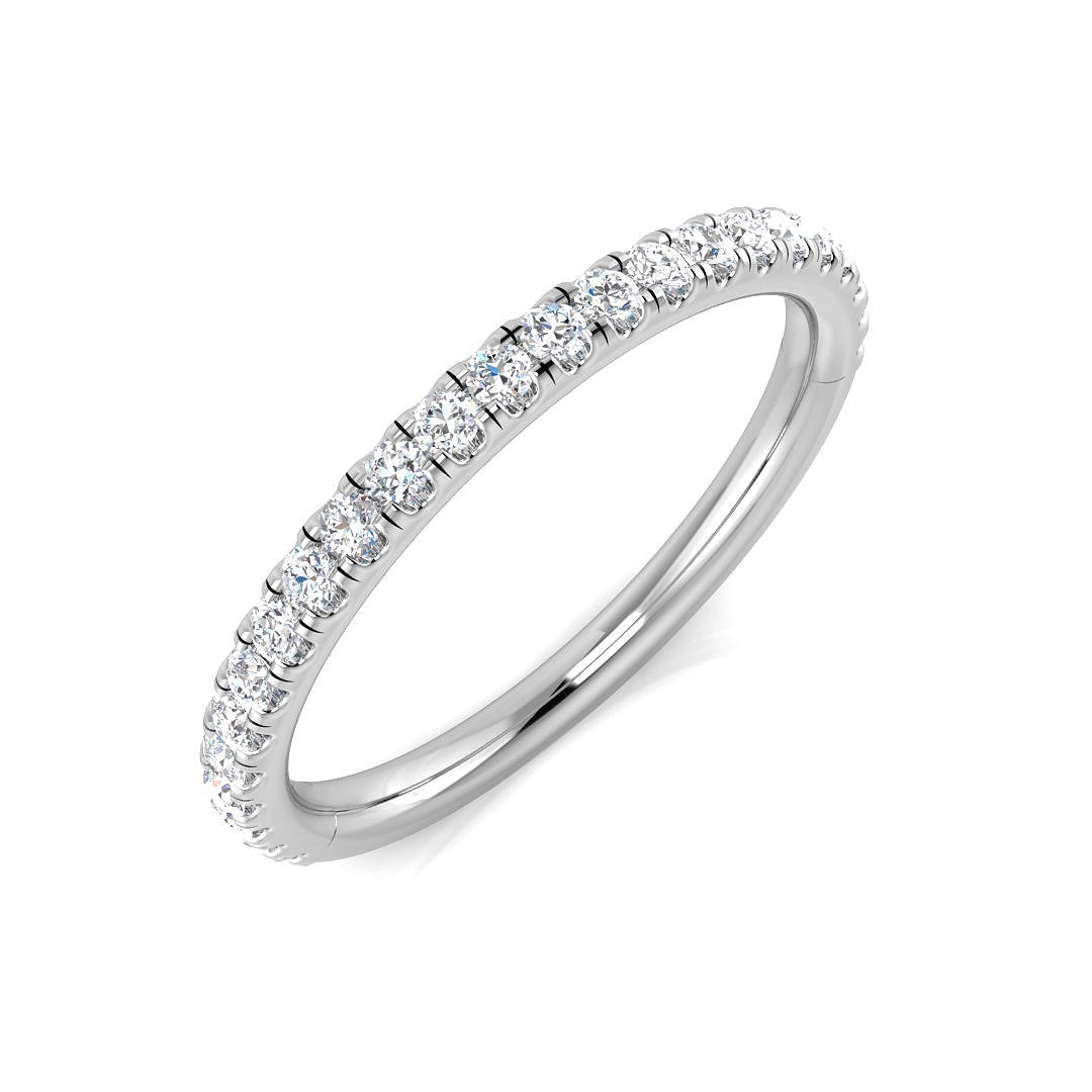 0.27Ct Diamond Ring in 18k White Gold