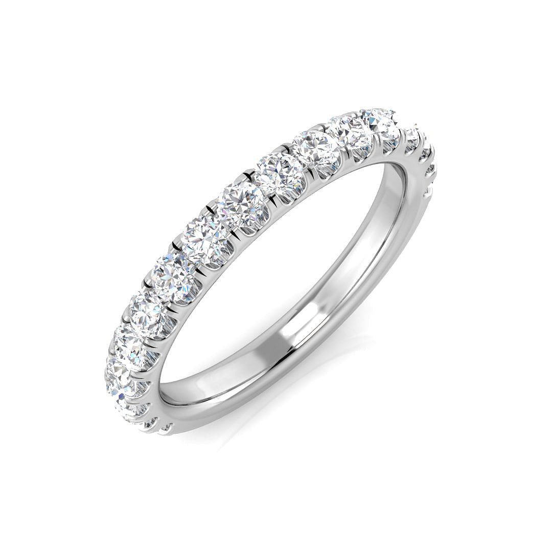 0.71Ct Diamond Ring in 9k White Gold
