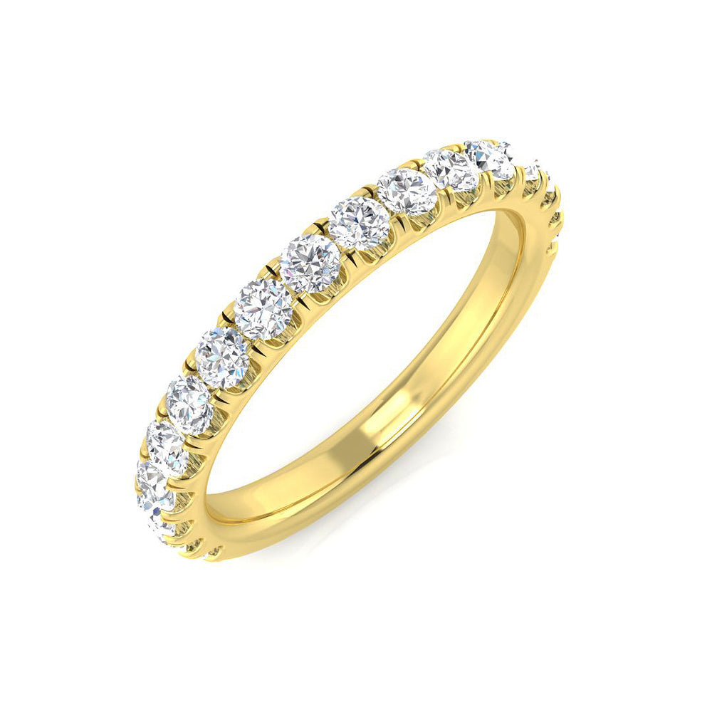 0.71Ct Diamond Ring in 18k Yellow Gold