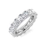 0.20 to 4.15ct Lab-Grown Round Cut D/VVS Diamond Prong Set Full Eternity Ring.