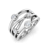 Diamond Bubble Swirl Ring | 0.5 Carat | Lab-Grown & Natural Diamonds