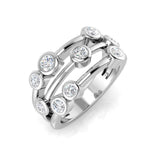 0.69Ct Lab Grown Diamond Ring in 9k White Gold