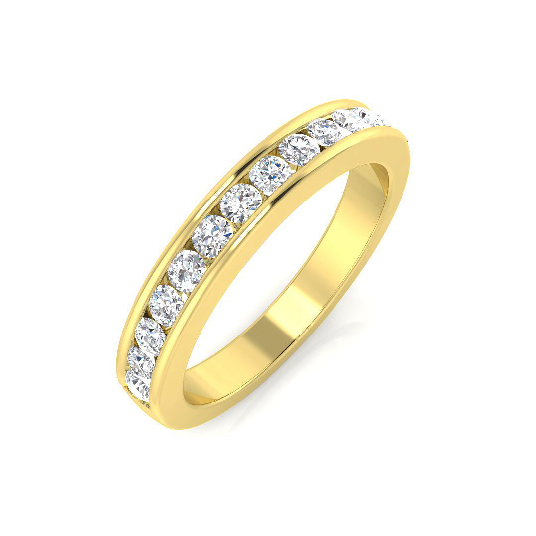 0.37Ct Lab Grown Diamond Ring in 9k Yellow Gold